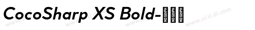 CocoSharp XS Bold字体转换